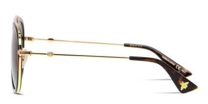 Gucci GG0062S Green w/Red/Gold glasses - Multicolor / Red / Gold / Green - Side View