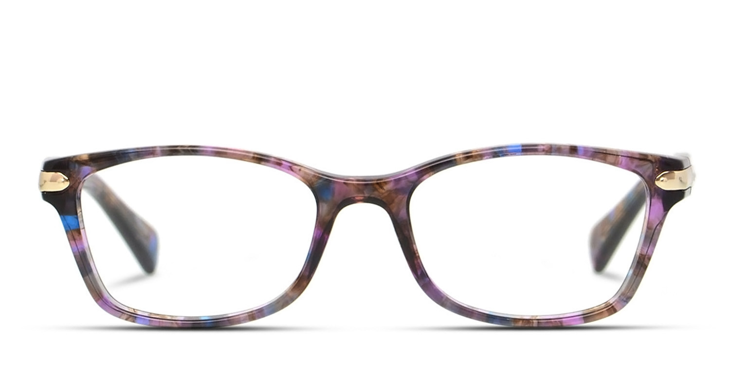 Coach HC6065 Tortoise, Purple, Multicolor glasses - Tortoise / Purple / Multicolor - Frontal View