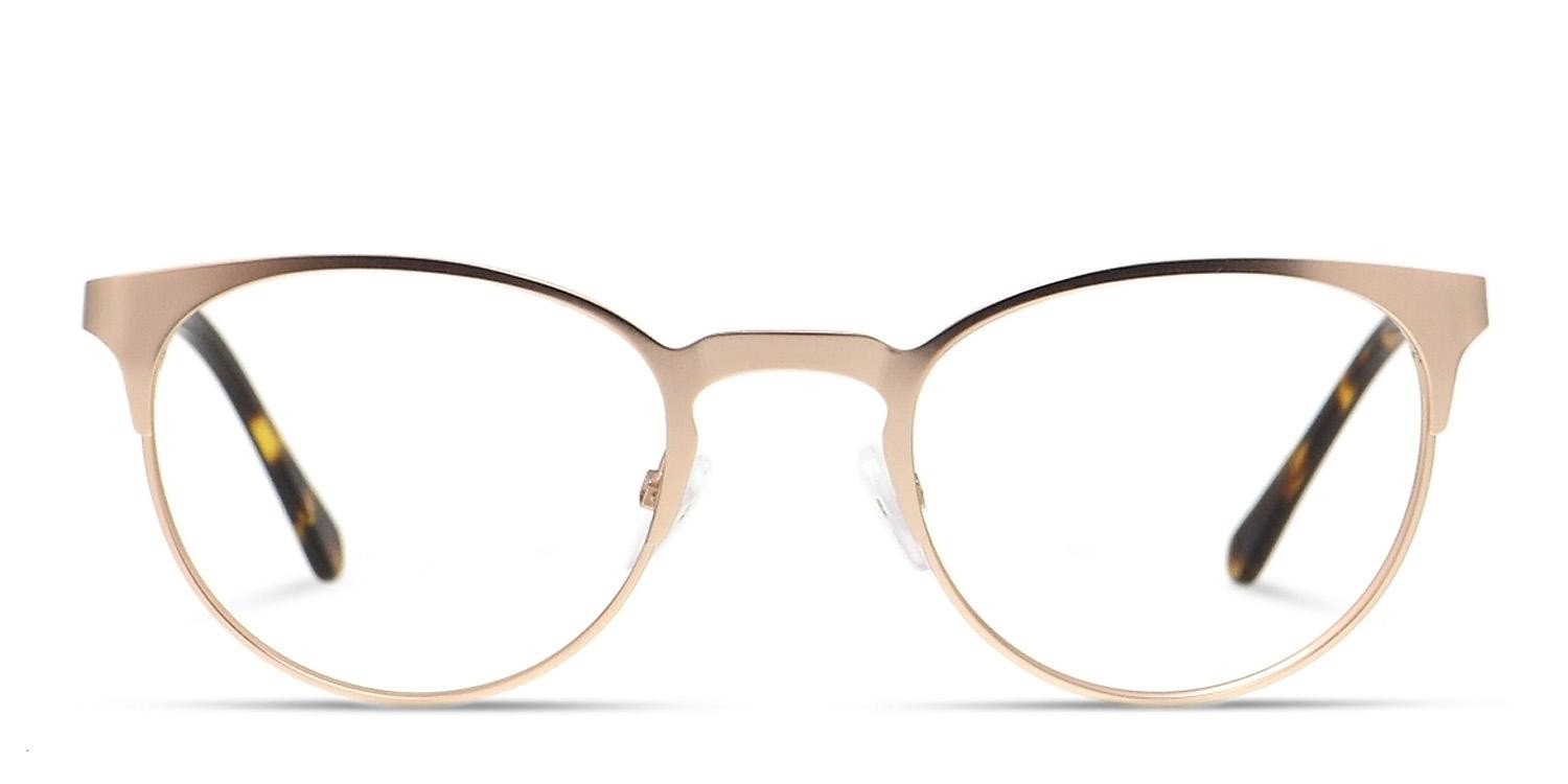 Ottoto Nicoletto Gold, Tortoise glasses - Gold - Frontal View
