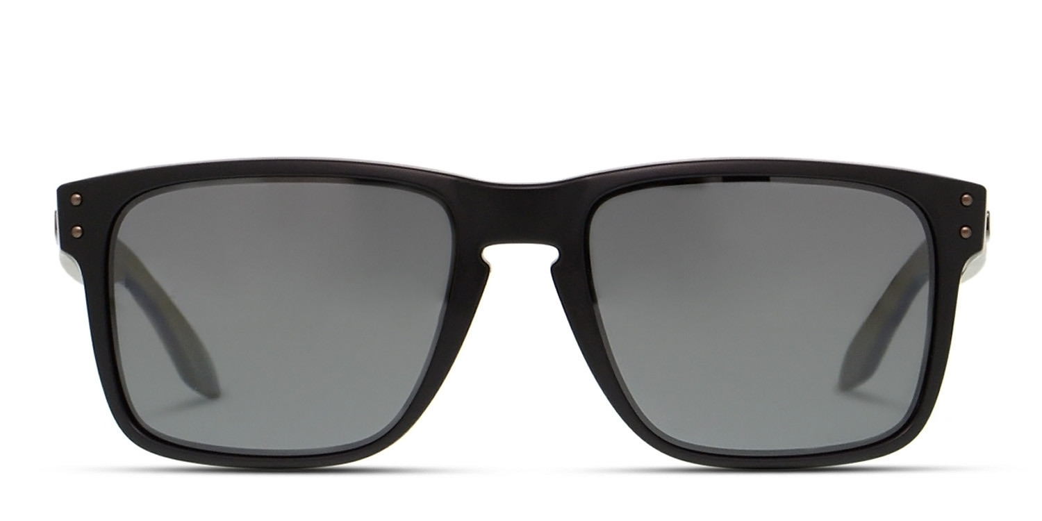 Oakley OO9417 Holbrook XL Black, Gunmetal glasses - Matte Black - Frontal View