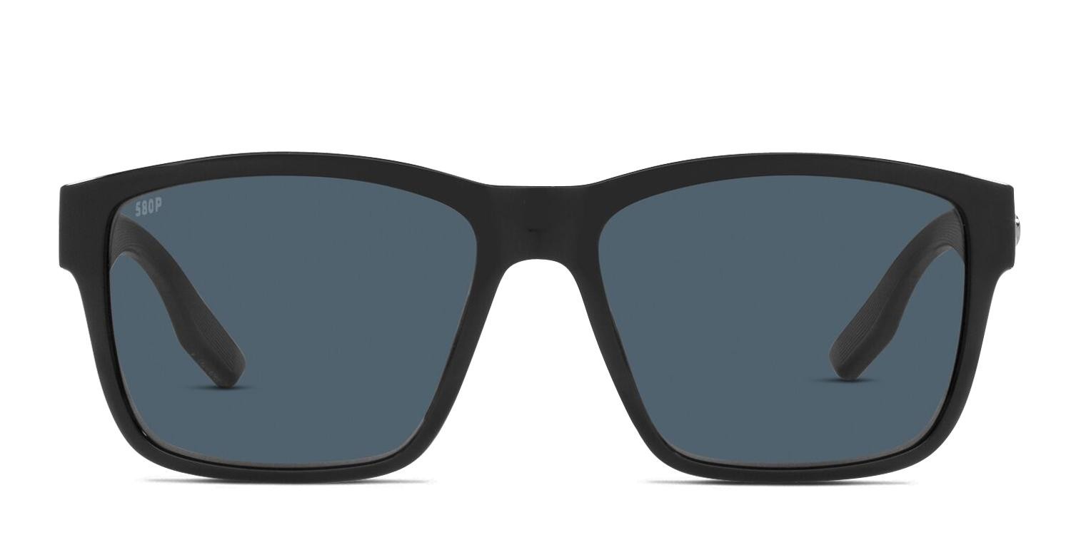 Costa Del Mar 06S9049 Paunch Shiny Black glasses - Shiny Black - Frontal View