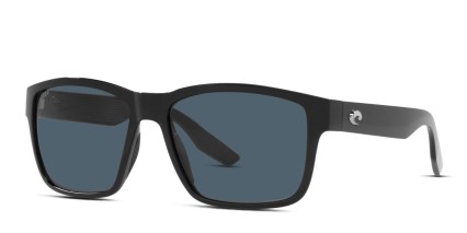 Costa Del Mar 06S9049 Paunch Shiny Black glasses - Shiny Black - Angle View