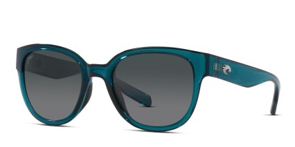 Costa Del Mar 06S9051 Salina Green, Clear glasses - Green / Clear - Angle View