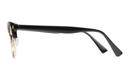 Muse Elliot Black, Gold glasses - Black / Gold - Side View