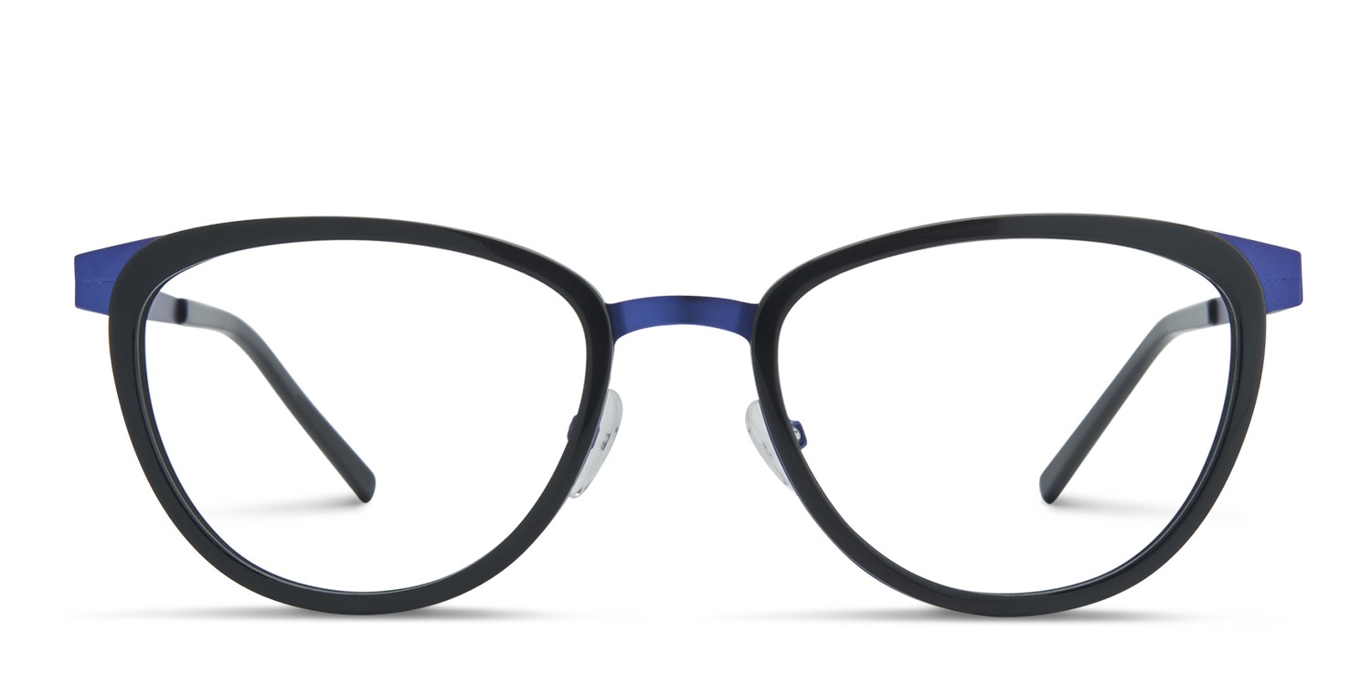 Ottoto Thelma Black, Blue glasses - Black / Blue - Frontal View