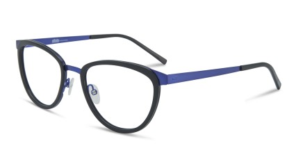 Ottoto Thelma Black, Blue glasses - Black / Blue - Angle View