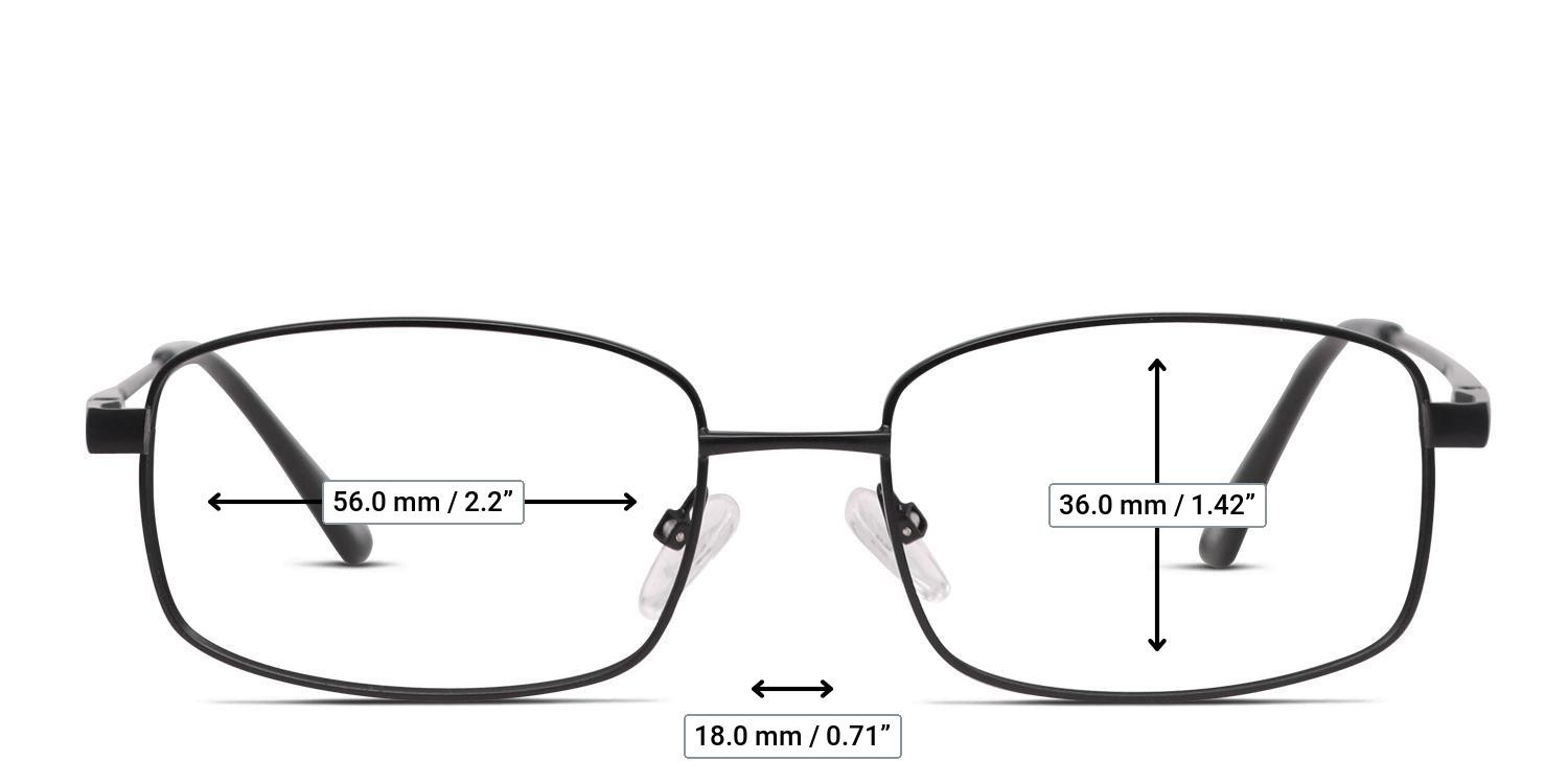 Ottoto Annex Black glasses - Measurements