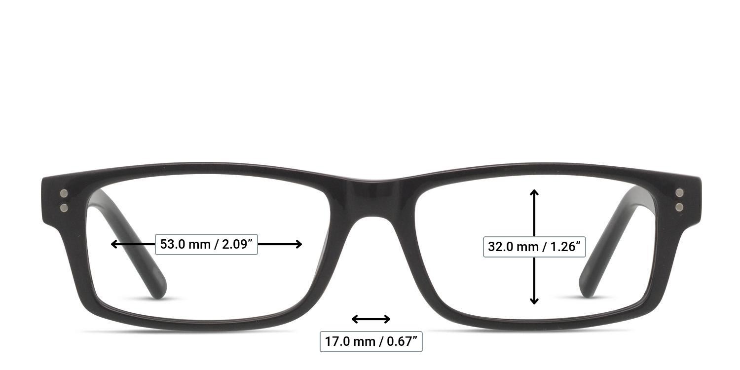 Ottoto Astoria Shiny Black glasses - Measurements