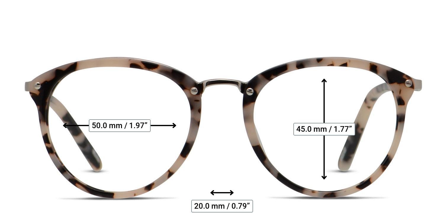 Ottoto Everad Tortoise, Beige glasses - Measurements