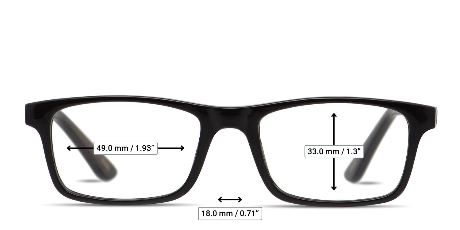 Ottoto Ellsworth Shiny Black glasses - Measurements