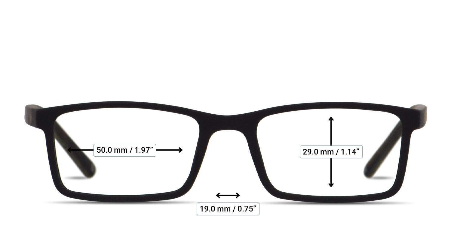 Muse Scholar Black glasses - Measurements