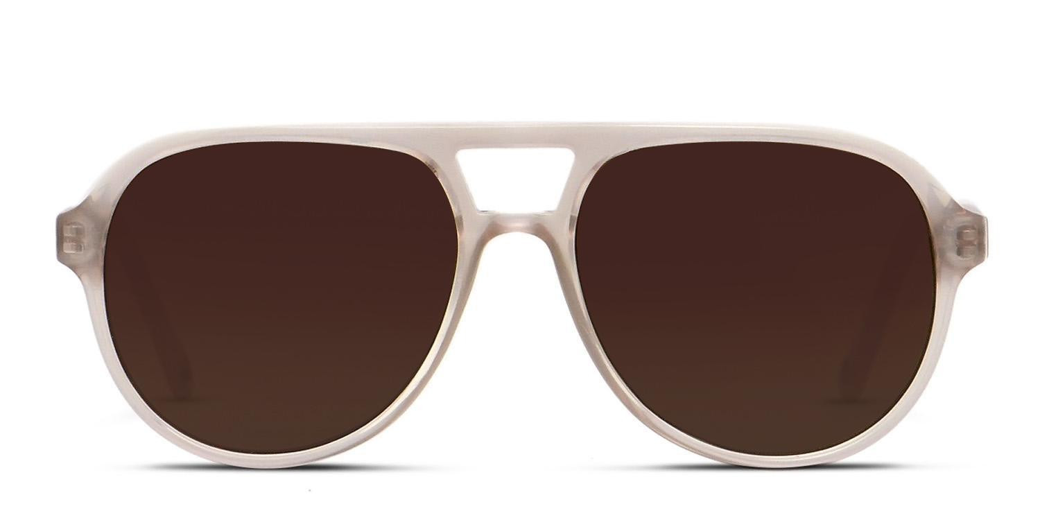 Muse M3019 Beige, Clear glasses - Beige / Clear - Frontal View