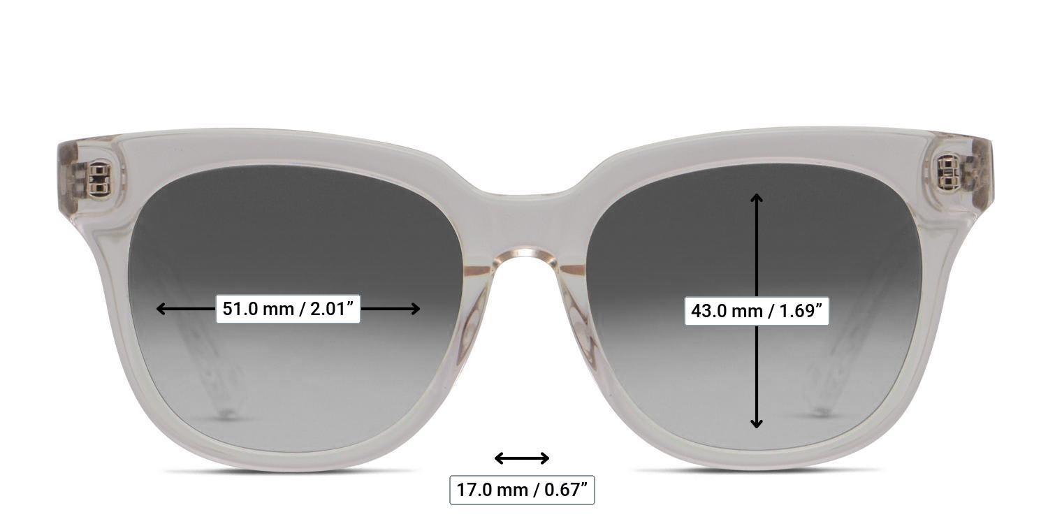 Muse City Clear glasses - Measurements