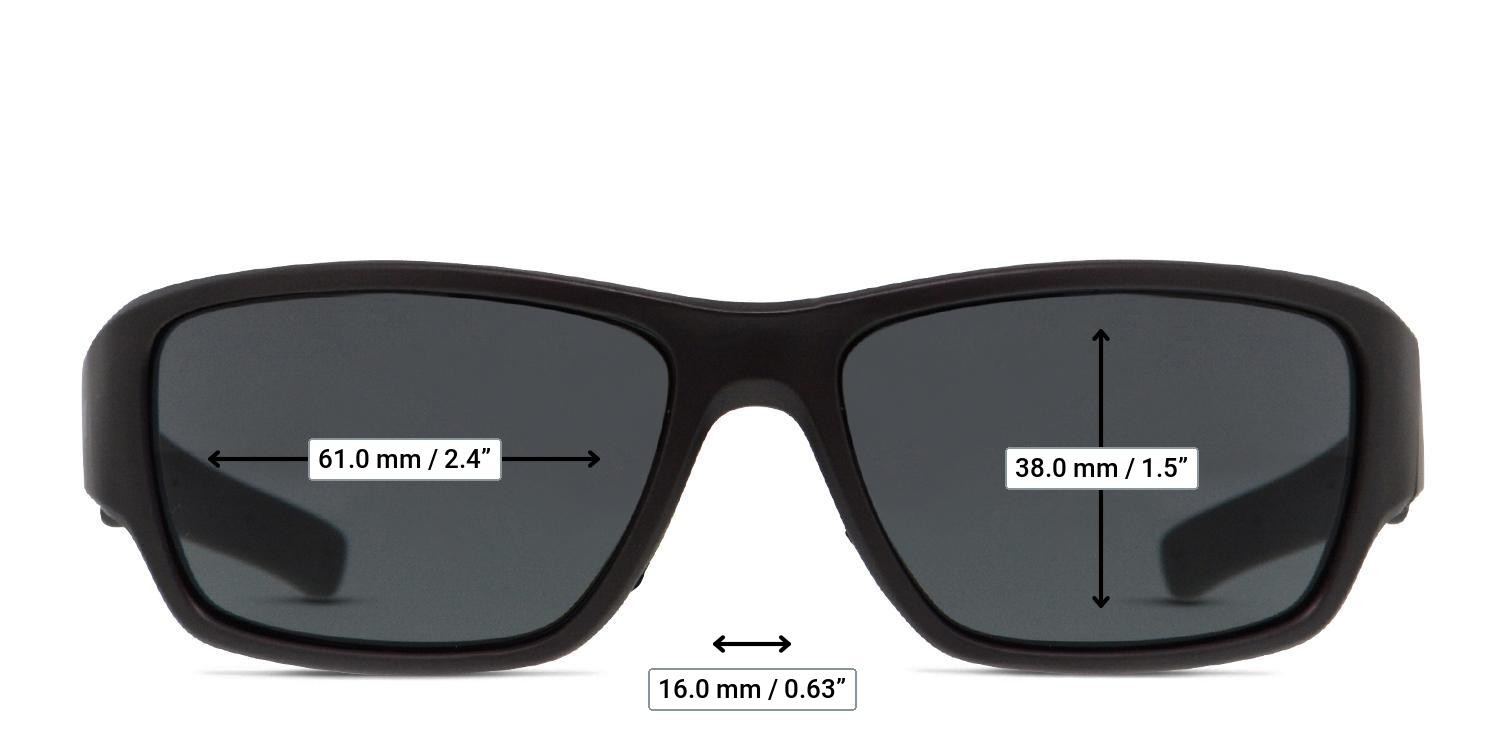 Revel Resist Gray, Black glasses - Measurements