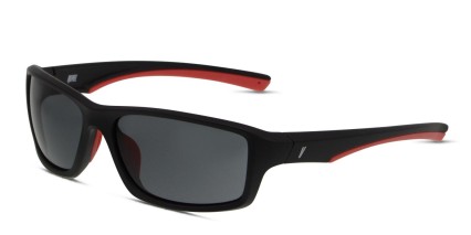Revel Bard Black, Red glasses - Black / Red - Angle View