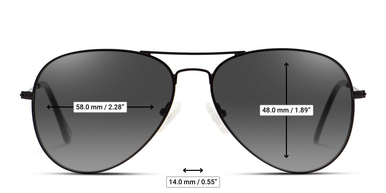 Ottoto Magnus Black glasses - Measurements