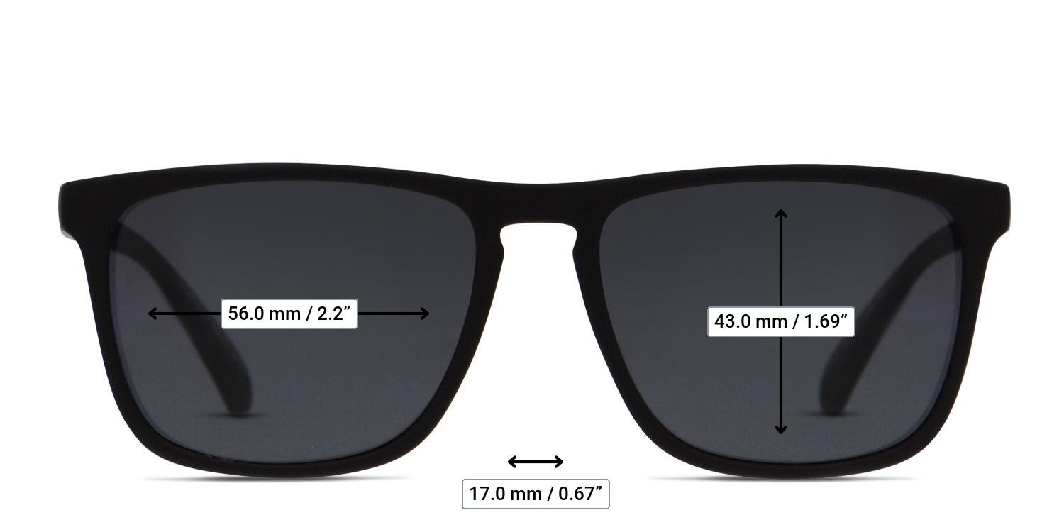 Revel Slater Black glasses - Measurements