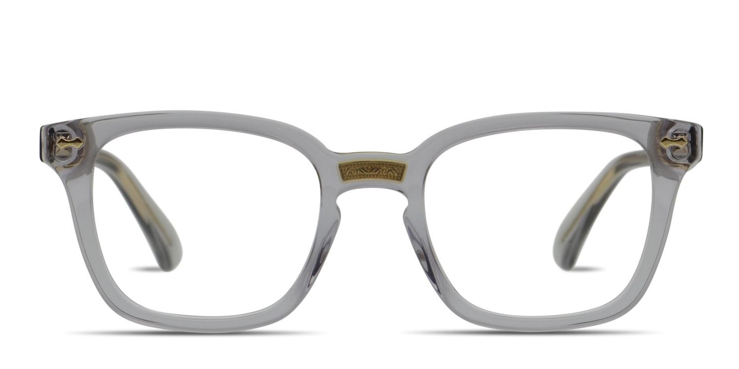 Gucci GG0184O Clear Gray glasses - Gray / Clear - Frontal View
