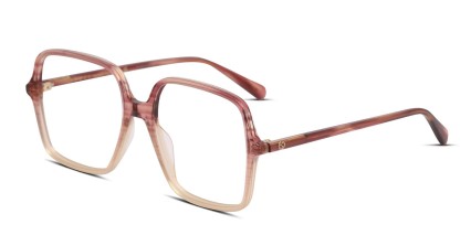 Gucci GG1003O Red, Beige glasses - Red / Beige - Angle View