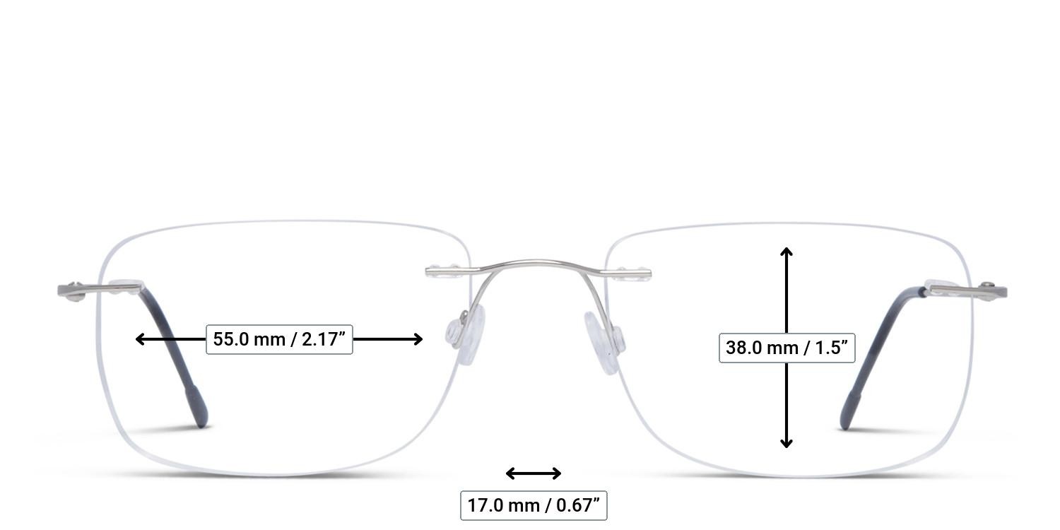 Denver Silver glasses - Measurements