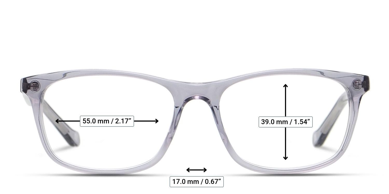 Muse M3205 Clear Gray glasses - Measurements