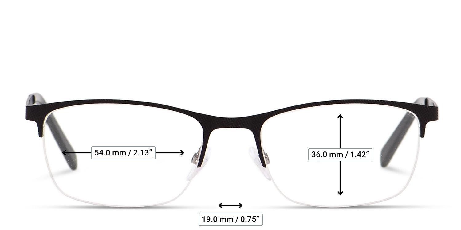 Ottoto Gibraltar Black glasses - Measurements
