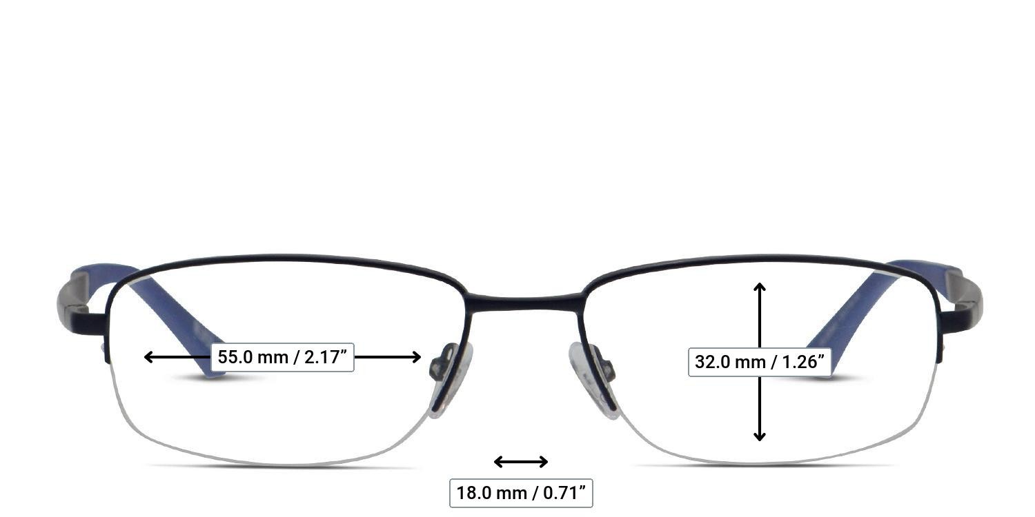 Revel High Gear Silver w/Blue glasses - Measurements