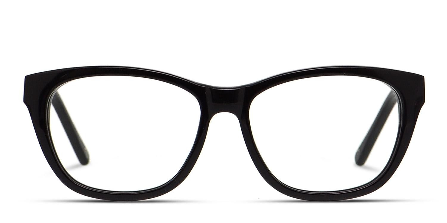 Muse Aligned Shiny Black glasses - Shiny Black - Frontal View