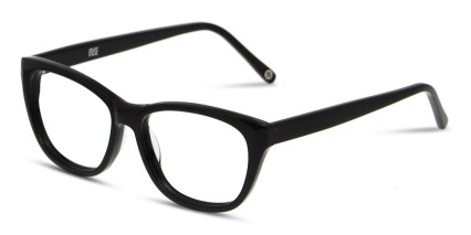 Muse Aligned Shiny Black glasses - Shiny Black - Angle View