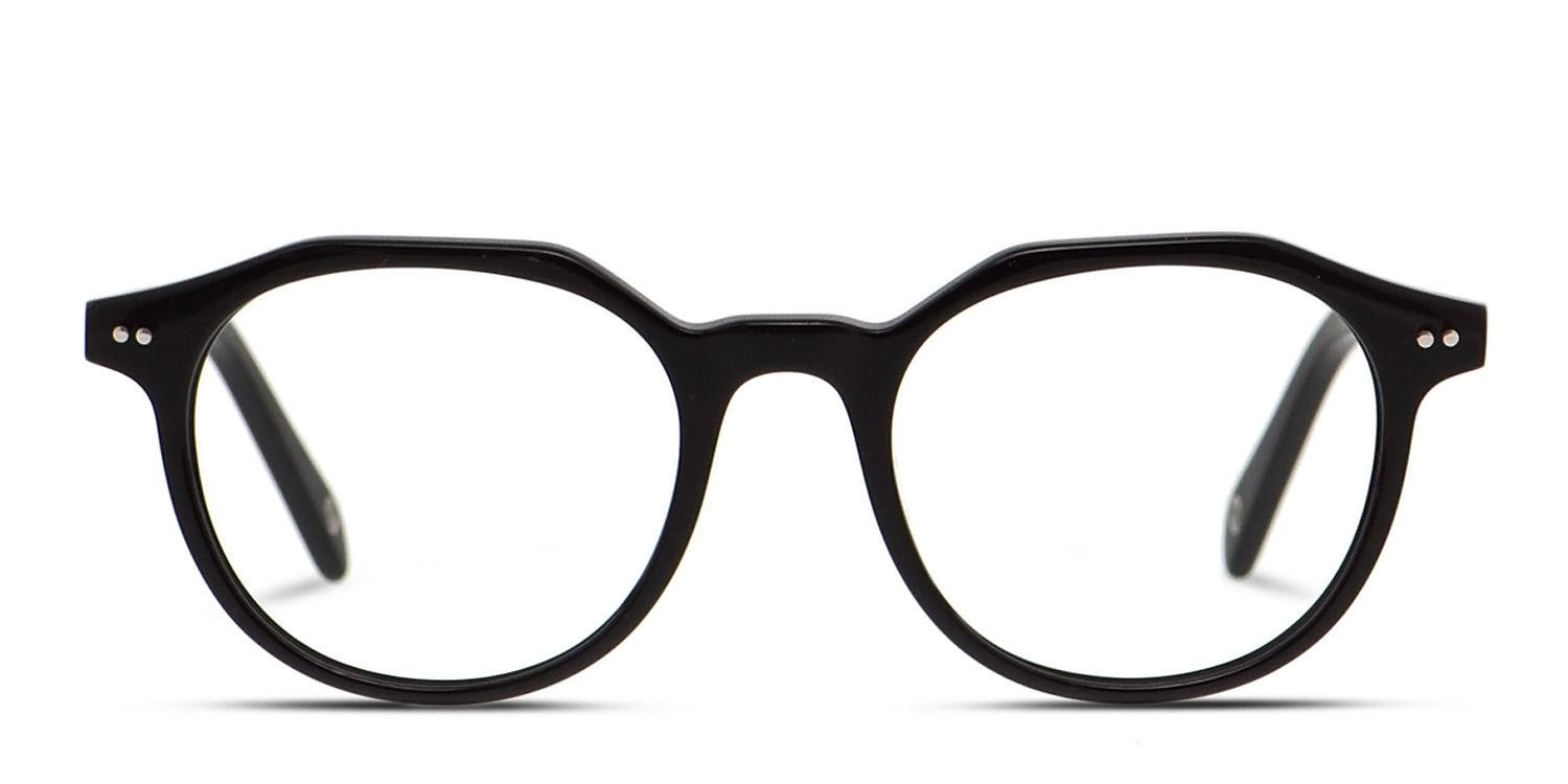 Muse Artur Shiny Black glasses - Shiny Black - Frontal View