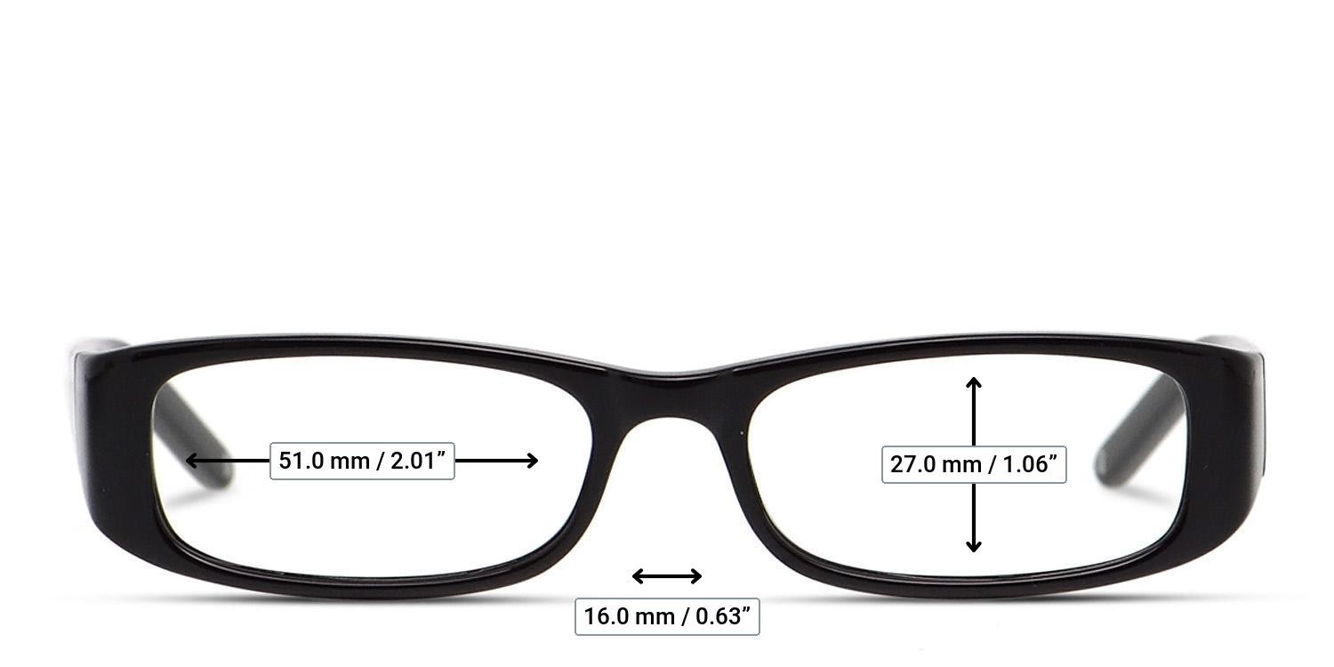 Muse Karri Shiny Black glasses - Measurements