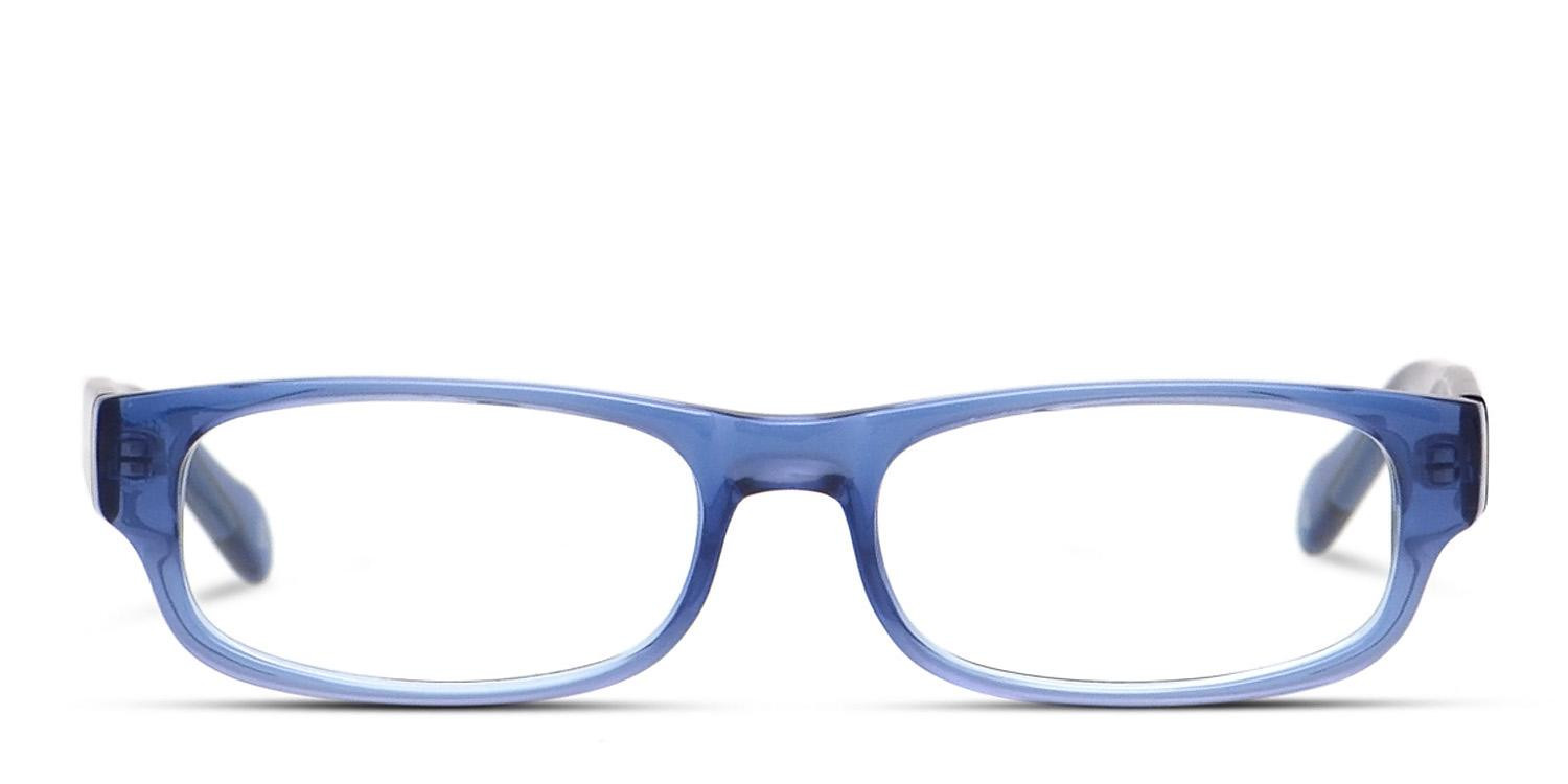 Muse Adler Clear Blue glasses - Blue / Clear - Frontal View