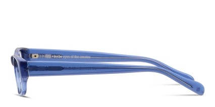 Muse Adler Clear Blue glasses - Blue / Clear - Side View