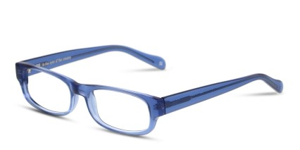 Muse Adler Clear Blue glasses - Blue / Clear - Angle View