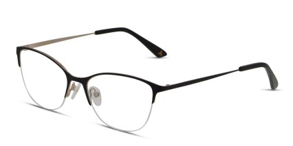 Amelia E. Amaya Black, Gold glasses - Black / Gold - Angle View