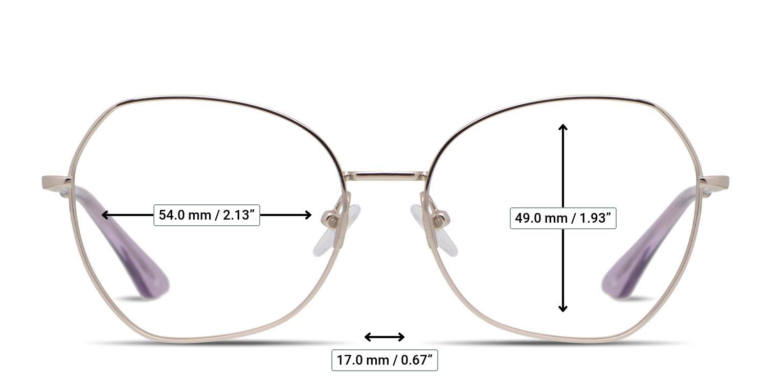 Amelia E. Alana glasses - Measurements