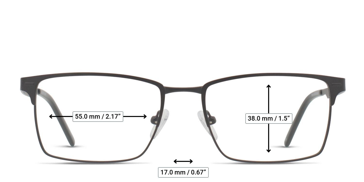 Limber Black glasses - Measurements