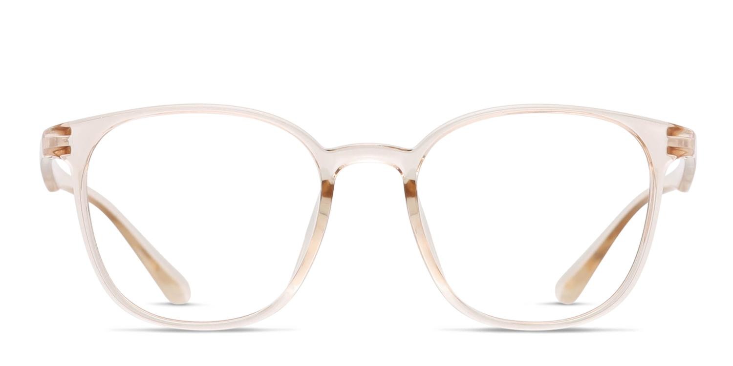 Lyanna Clear, Brown glasses - Clear / Brown - Frontal View