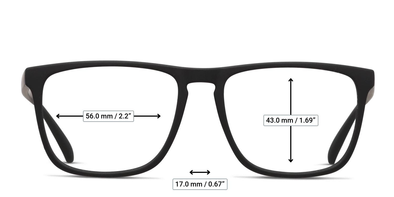Revel Glide Black glasses - Measurements