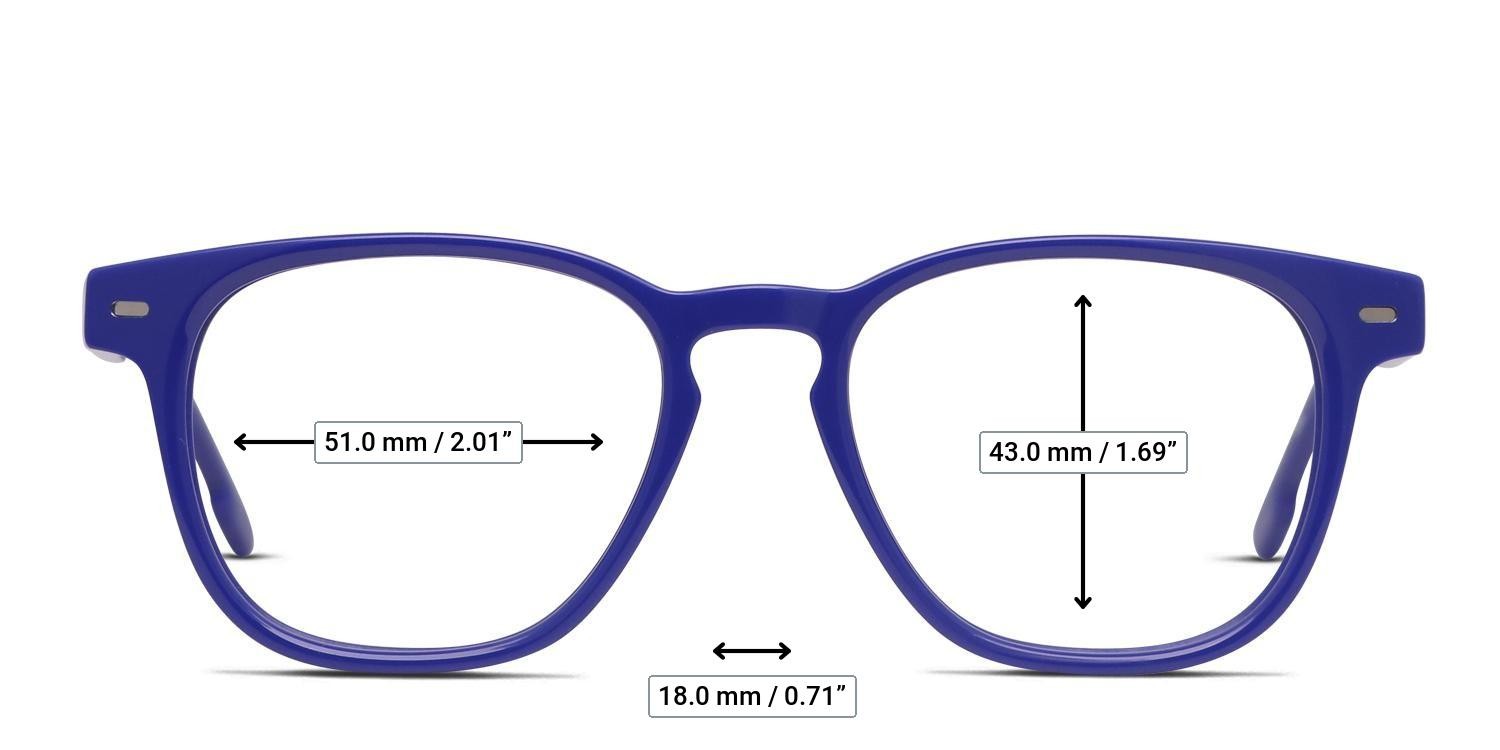 Muse Savvy Blue glasses - Measurements