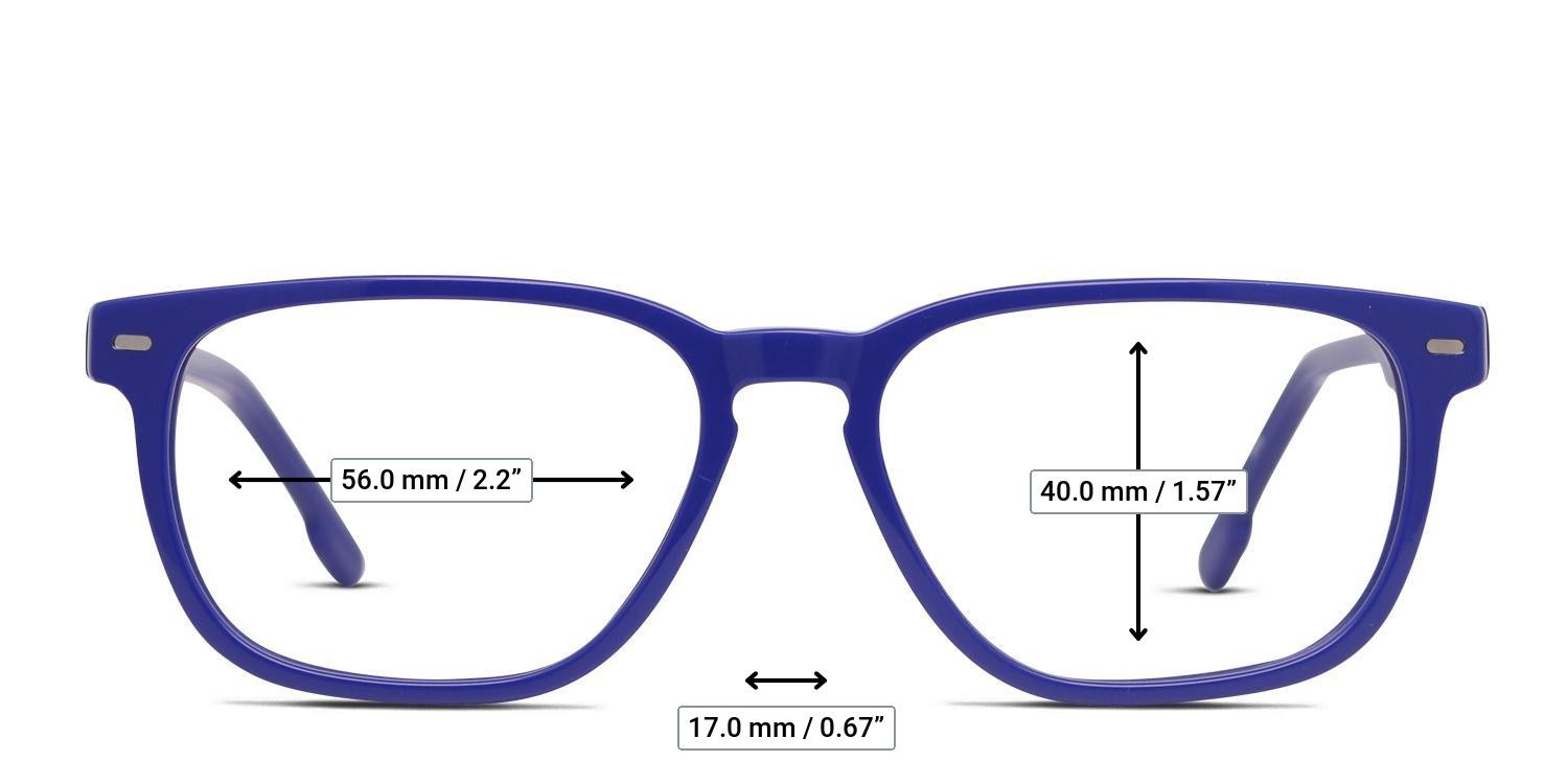 Muse Acute Blue glasses - Measurements