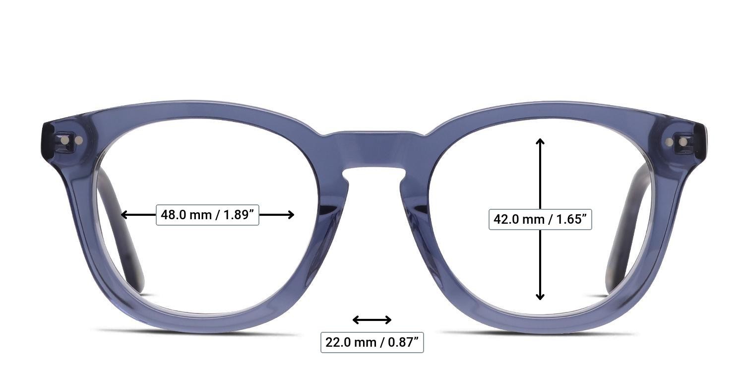 Muse deGrom Blue glasses - Measurements