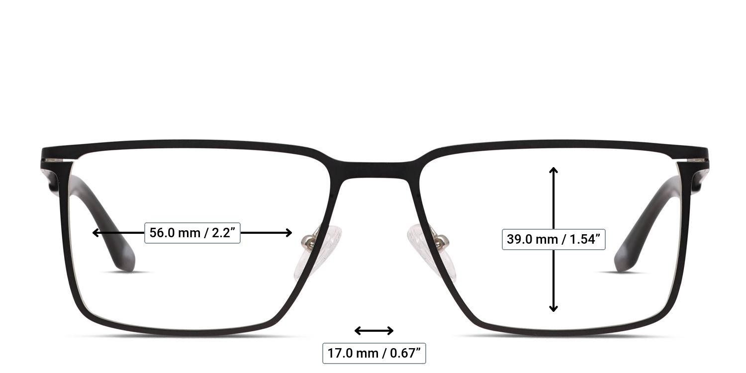 Revel Pit Stop Black glasses - Measurements