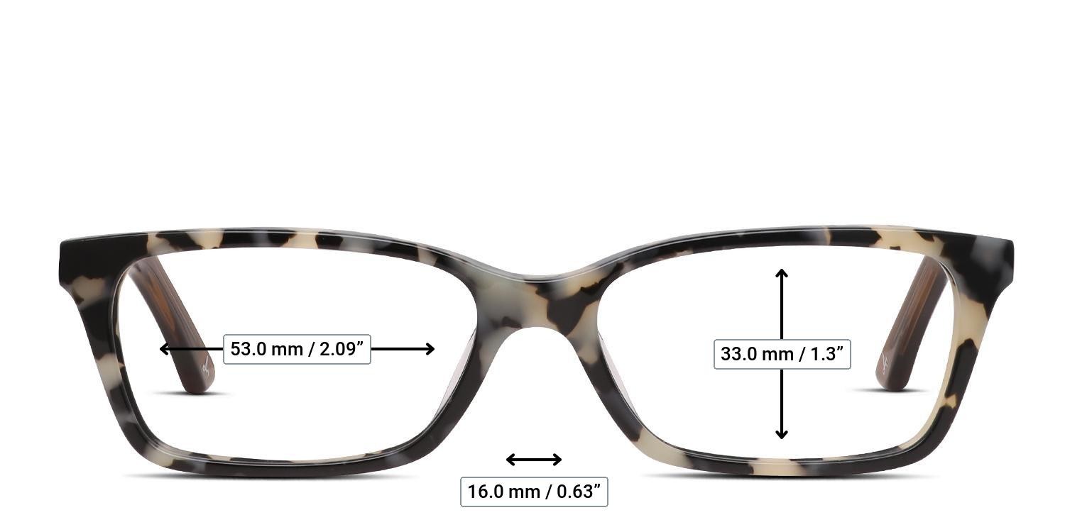 Amelia E. Skyline Tortoise, Beige glasses - Measurements