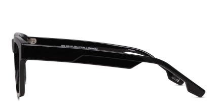 Von Miller x GlassesUSA.com Hi-Def Shiny Black glasses - Shiny Black - Side View