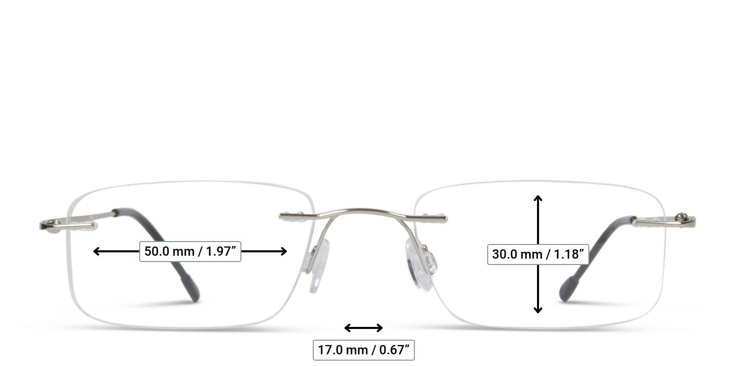 Stewart Silver glasses - Measurements