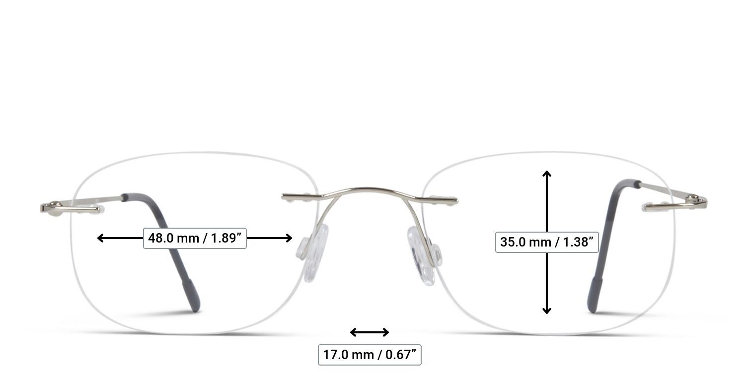 James Silver glasses - Measurements