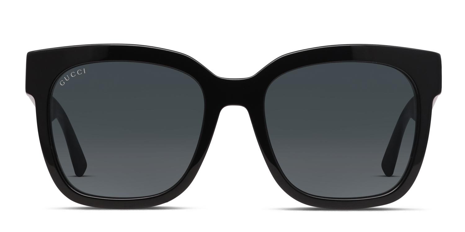 Gucci GG0034SN Shiny Black glasses - Shiny Black - Frontal View