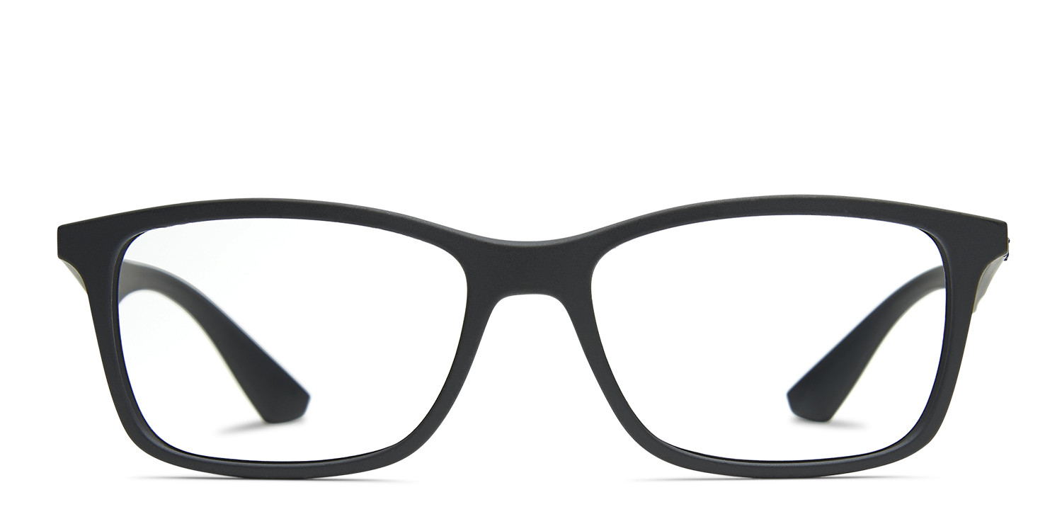 Ray-Ban RX7047 Black glasses - Black - Frontal View