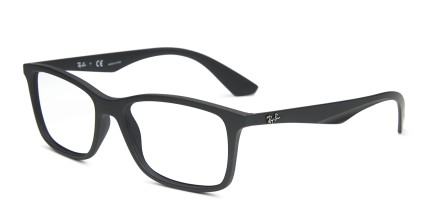 Ray-Ban RX7047 Black glasses - Black - Angle View